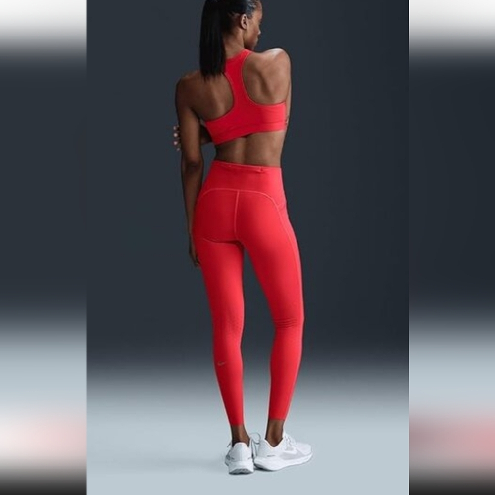 NWT Nike Swift High Rise 7/8 Lenght  Running Leggings Orange Size XS